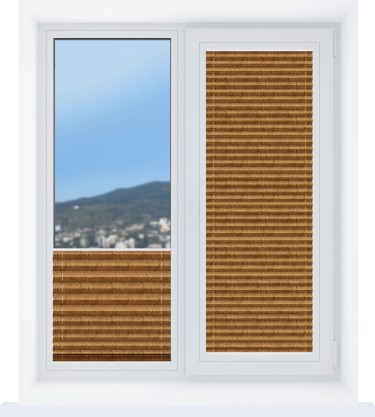 Штора плиссе Краш перламутр охра